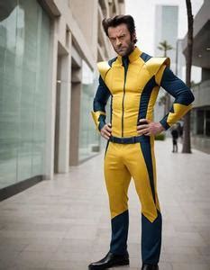 Wolverine Yellow Suit Cosplay Fancy Dress. Face Swap. Insert Your Face ID:896263