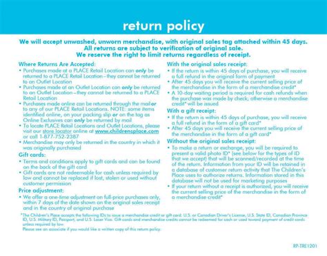 Return Policy Template Word