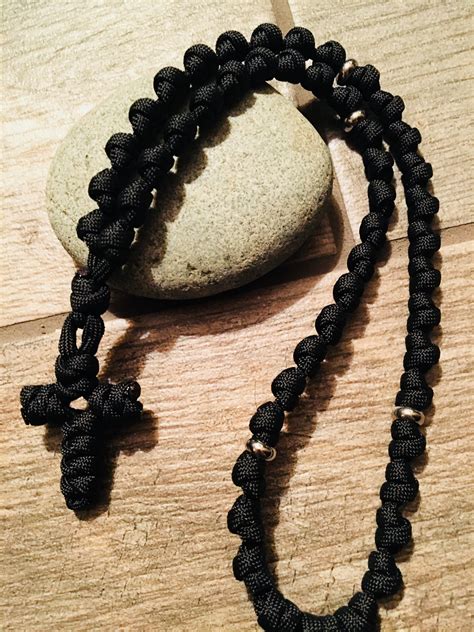 Black Eastern Orthodox Prayer Rope Chotki 50 barrel knots 550 | Etsy