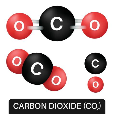 The chemical formula for carbon dioxide. 11936487 Vector Art at Vecteezy