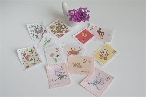 Mixed Media & Collage Art & Collectibles Fabric Stamps Lot of 18 Fabric ...