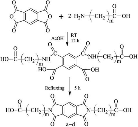 Synthesis of diacid monomers (a–d). Monomer a: m=1; b: m=2; c: m=3; d: m=5. | Download ...