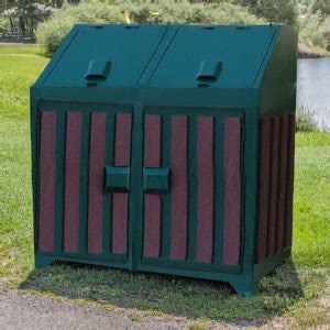 64 Gallon Bear Proof Trash Can Receptacle - Contemporary Style - With ...