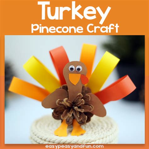 Turkey Pinecone Craft - Easy Peasy and Fun