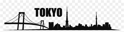 Tokyo Skyline Silhouette Png, Transparent Png - vhv