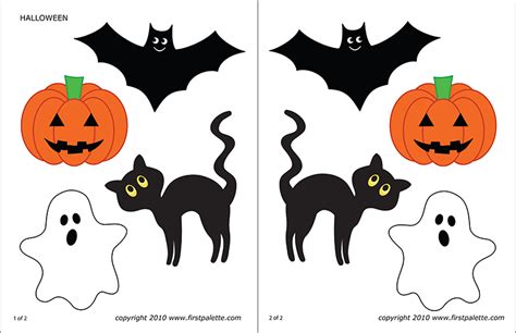 Halloween Characters | Free Printable Templates & Coloring Pages | FirstPalette.com