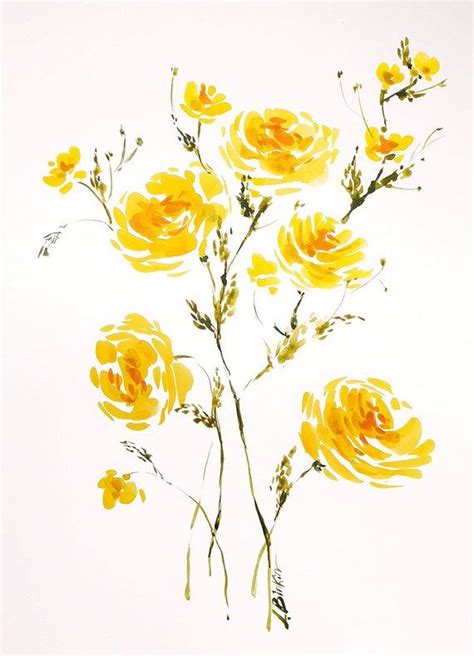 Yellow Flower Paintings