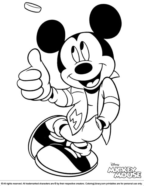 Mickey Mouse colouring book - Coloring Library