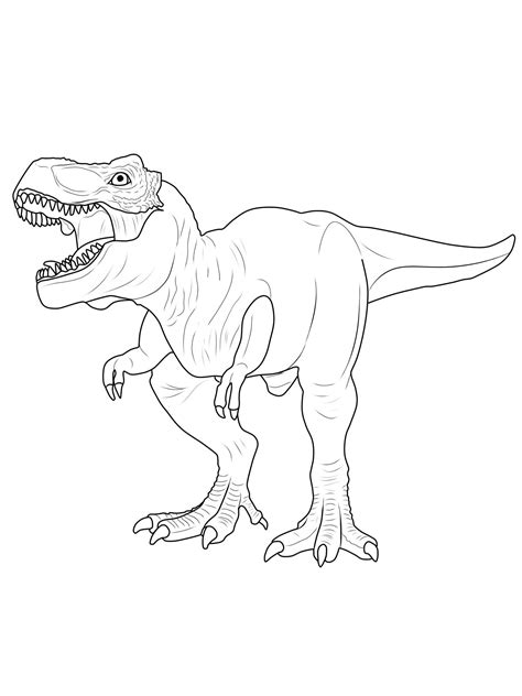 Tyrannosaurus Rex Coloring Page at GetDrawings | Free download