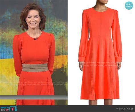 WornOnTV: Stephanie Ruhle’s red midi dress on Today | Clothes and Wardrobe from TV