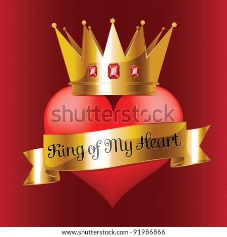 King Of My Heart Stock Vector Illustration 91986866 : Shutterstock