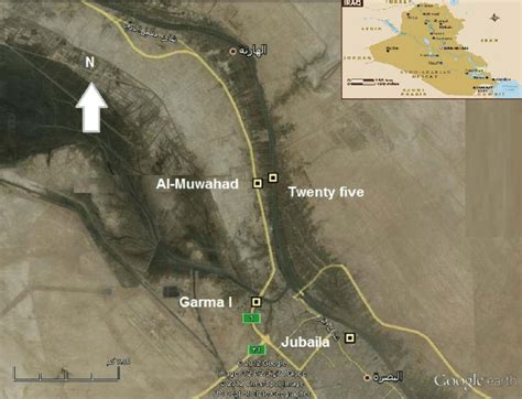 map of the southern part of Iraq (Basrah governorate) showing the... | Download Scientific Diagram