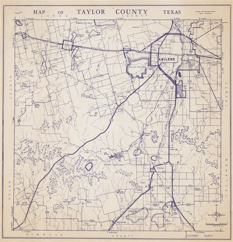 Map of Taylor County Texas - The Portal to Texas History