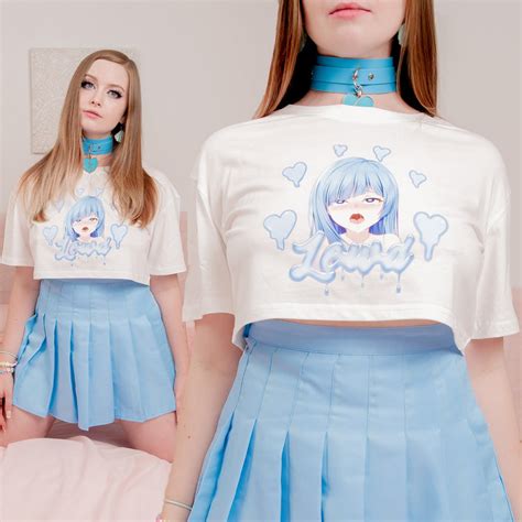 Lewd UwU Girl Crop Top - Sexy Anime Cosplay - Anime Apparel - Lewd Fashion