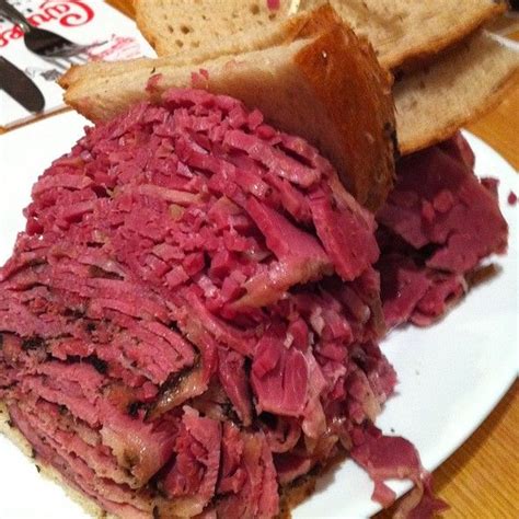 Corned Beef and Pastrami Sandwich @ Carnegie Deli (With images) | Deli food, Jewish cuisine, Food