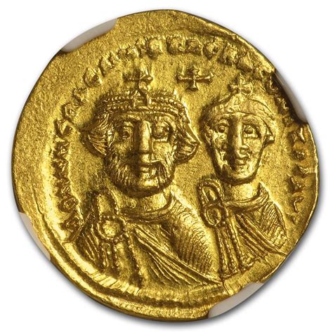 Buy Byzantine Gold Solidus Emperor Heraclius (613-641 AD) MS NGC | APMEX