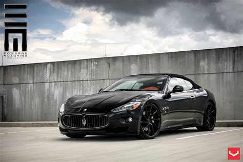 All Black Convertible Maserati Granturismo Revamped by Exclusive Motoring — CARiD.com Gallery