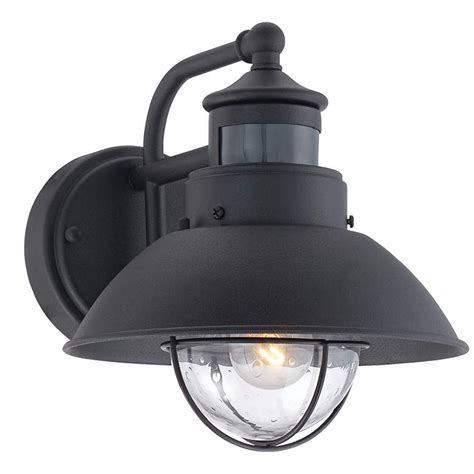 Oberlin 9" Black Dusk to Dawn Motion Sensor Outdoor Barn Light - #5Y111 ...