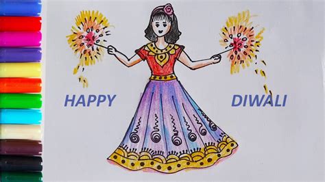 Diwali Drawings For Kids Sketch