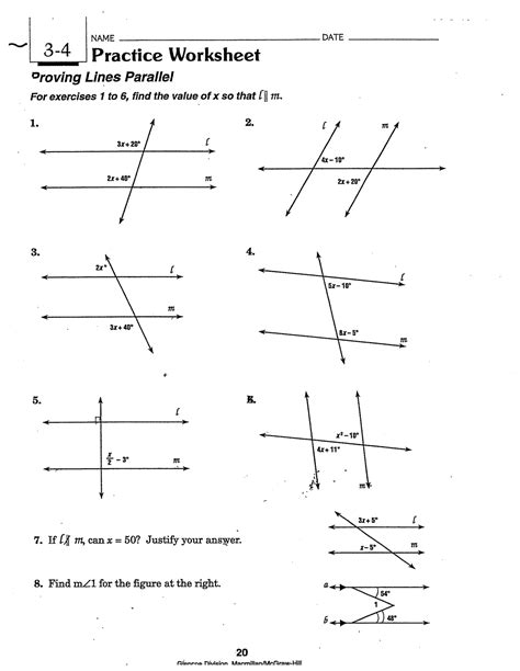 12 Best Images of Shape Perpendicular Lines Worksheet Perpendicular Lines Worksheet, Parallel ...