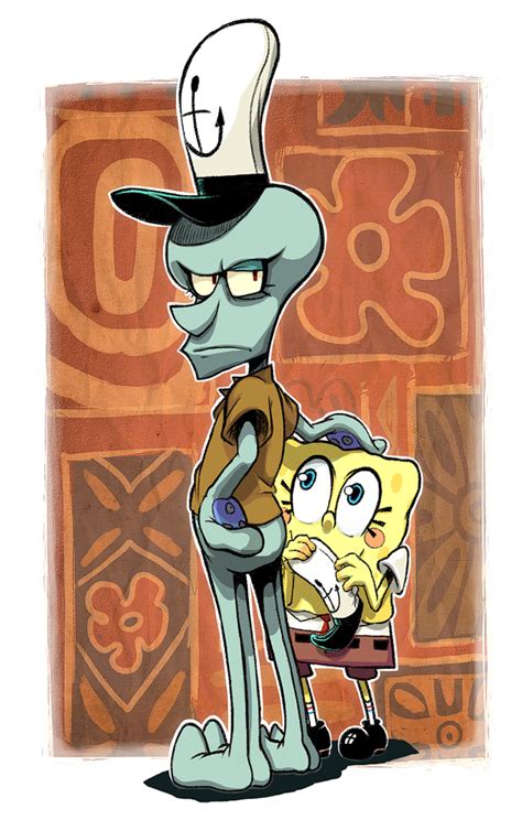 Squidward and Spongebob by Gashi-gashi on DeviantArt