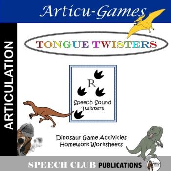 R Tongue Twisters by Speech Club Publications | Teachers Pay Teachers