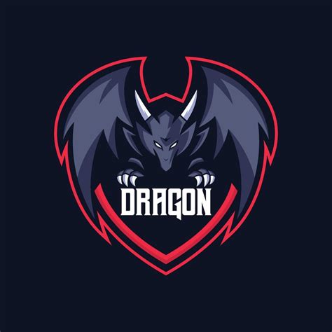 Dragon Esports Logo Templates 7068663 Vector Art at Vecteezy