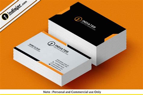 Free Business Card sample template PSD - Indiater