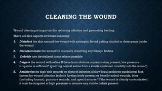 surgical treatment of the wounds | PPT