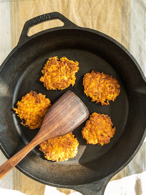 crispy sweet potato latkes – Thyme to Zest