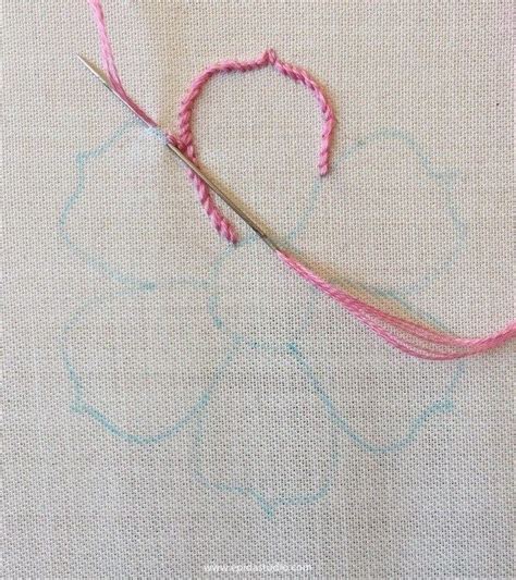 Stitching a motif with stem stitch | Epida Studio | Learning to embroider, Embroidery stitches ...