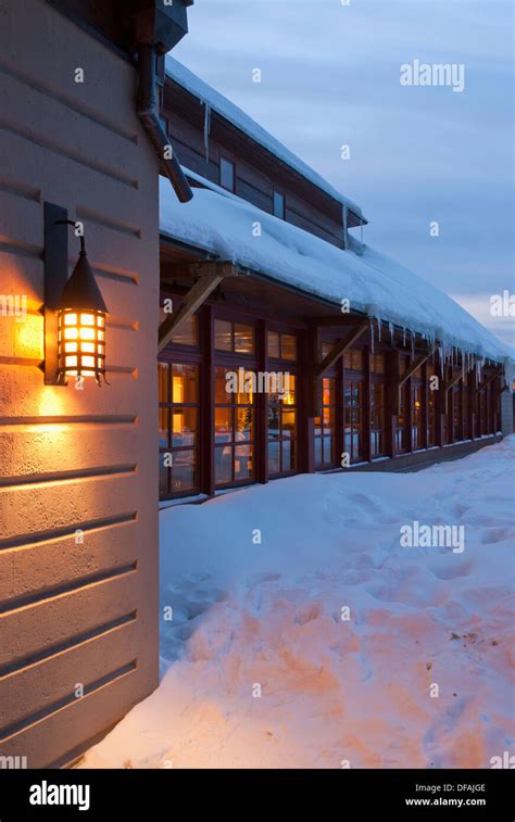 Old Faithful Snow Lodge, Winter, Yellowstone NP, WY Stock Photo - Alamy