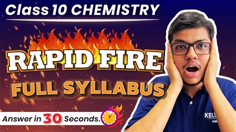 Class 10 Science RAPID FIRE 🔥 Live Session | Class 10 Chemistry | Complete Syllabus 2023 ...