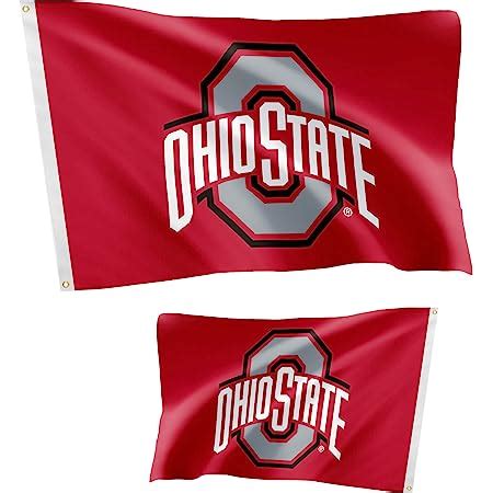 Amazon.com : Ohio State University Flags Double Sided OSU Buckeyes Banners 100% Polyester Indoor ...