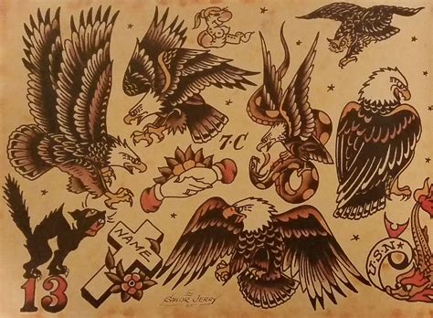 Traditional/old school tattoo, sailor jerry,eagle, bird, 13 | Traditional tattoo art ...