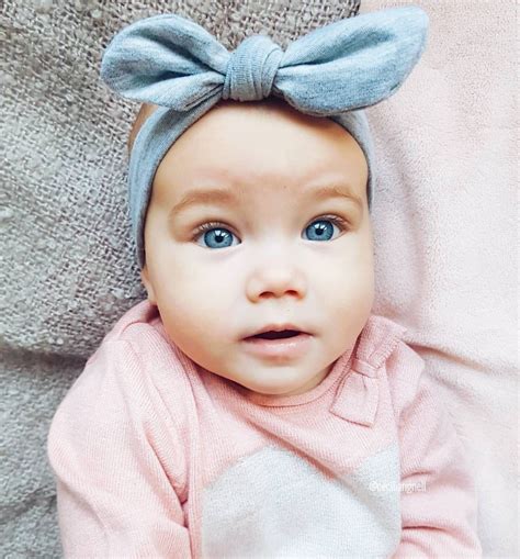 Newborn Baby Girl With Blue Eyes