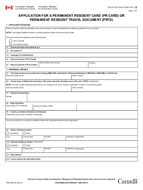 Imm 5444 Form Printable - Printable Forms Free Online