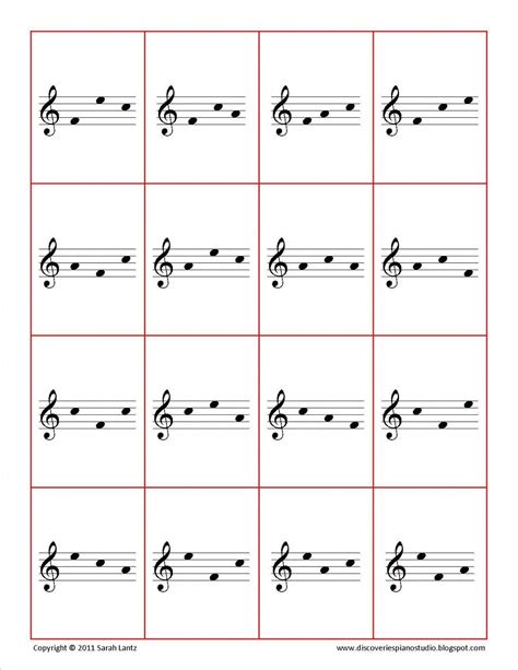 FREE Printable FACE Flashcards for Treble and Bass Clef