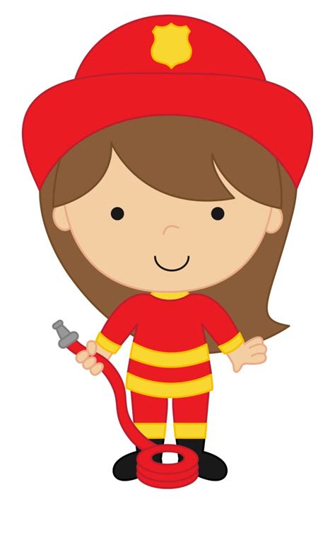 Female Firefighter Clip Art