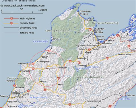 Where is Spring Creek? Map - New Zealand Maps