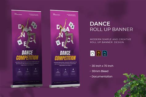 Dance - Roll Up Banner By Vunira | TheHungryJPEG