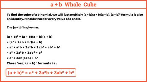 a+b Whole Cube - Easy Maths Solutions