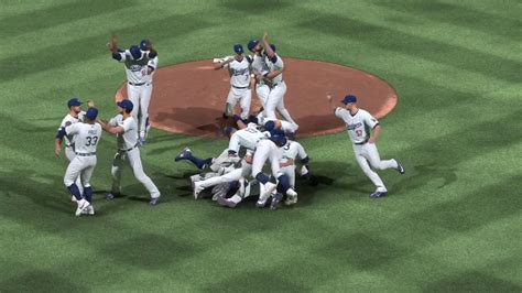 MLB The Show 20 - Los Angeles Dodgers World Series Celebration - YouTube