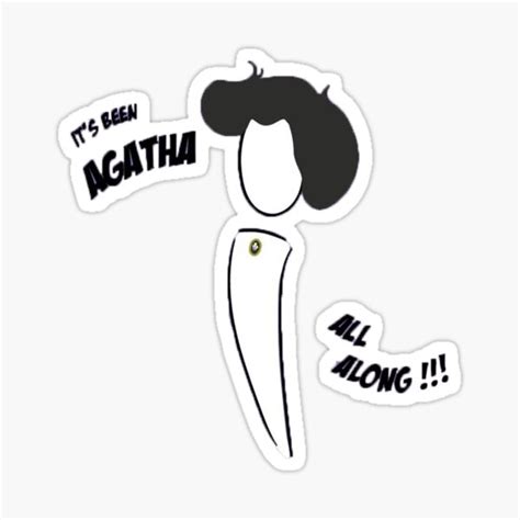 "agatha All Along Wink meme" Sticker by Yano43 | Redbubble