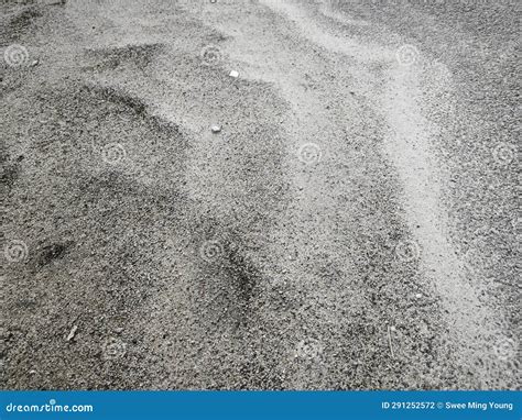 Sand on the Surface of the Asphalt Road Stock Photo - Image of dirt, lane: 291252572