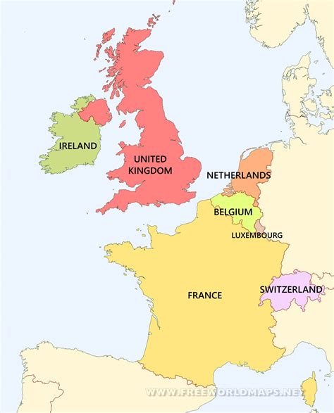 Western Europe countries - by Freeworldmaps.net