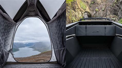 Tesla Cybertruck Has a "Basecamp" Tent Accessory For $3,000 - It Attaches To The Cybertruck and ...