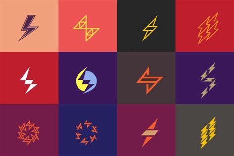 Set of Premium Flash Logo design (555087)