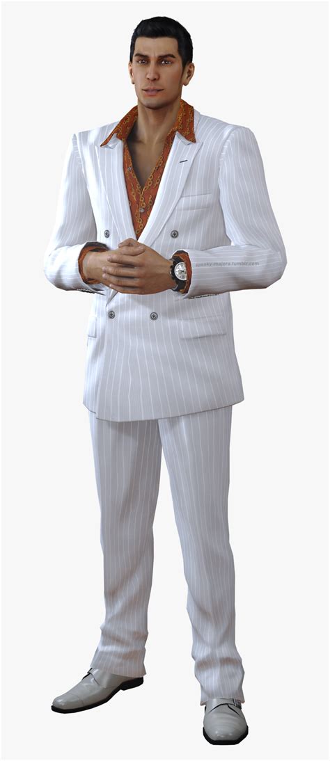 Com Yakuza 0 Kazuma Kiryu White Suit Standing Formal - Kiryu You Know I ...