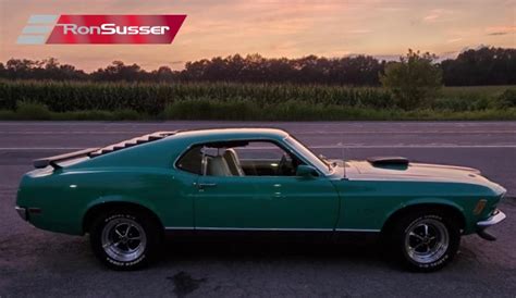 1970 Mustang Mach 1 Sportroof Grabber Green 4 Speed Marti Report – RonSusser.com